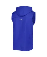 Men's Msx by Michael Strahan Royal Buffalo Bills Relay Sleeveless Pullover Hoodie