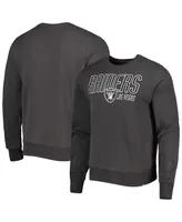 Men's '47 Brand Charcoal Las Vegas Raiders Locked Headline Pullover Sweatshirt