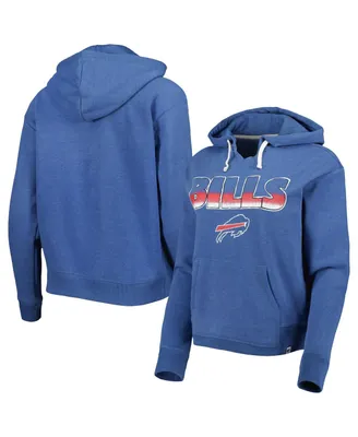 Women's '47 Brand Royal Buffalo Bills Color Rise Kennedy Pullover Hoodie