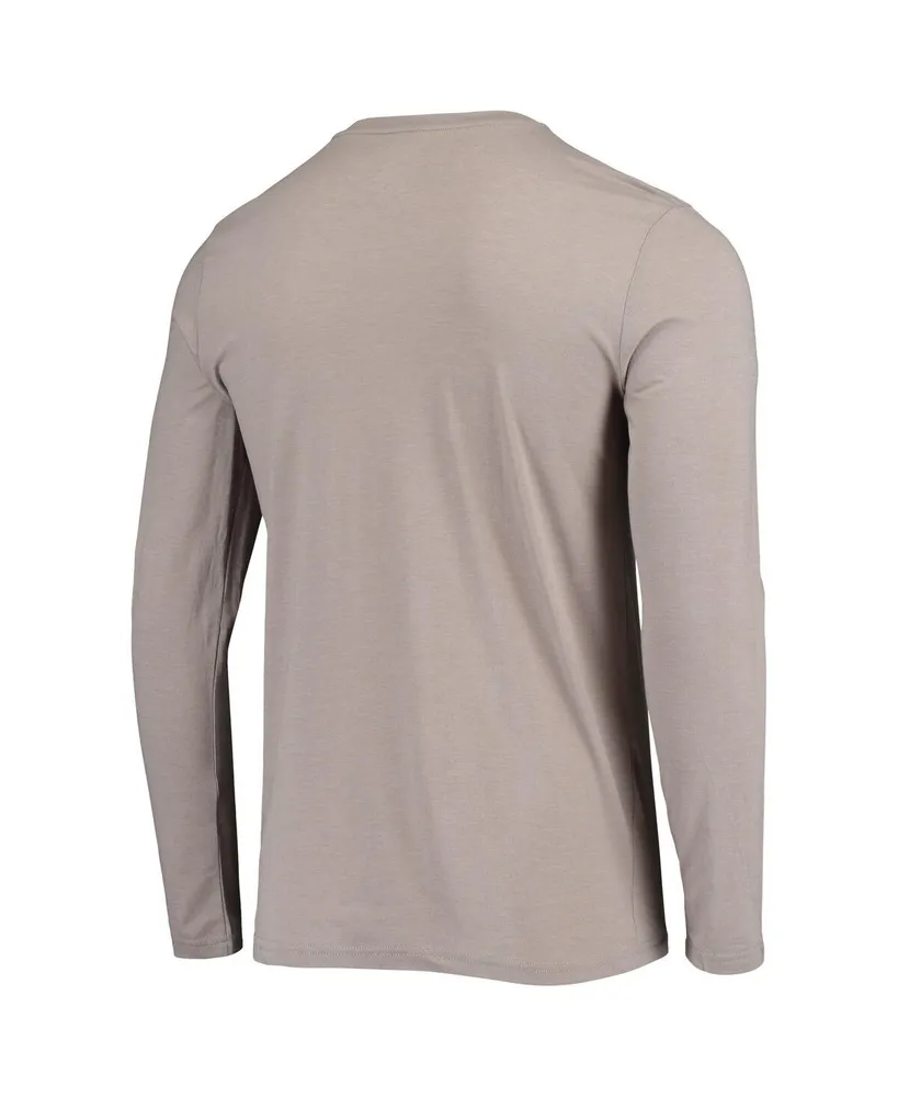 Men's Concepts Sport Black, Silver Las Vegas Raiders Meter Long Sleeve T-shirt and Pants Sleep Set
