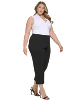 Calvin Klein Plus Size Solid Ankle Pants