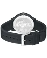 Lacoste Men's L 12.12 Move Dark Grey Silicone Strap Watch 42mm