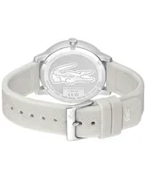 Lacoste Men's L 12.12 White Silicone Strap Watch 42mm