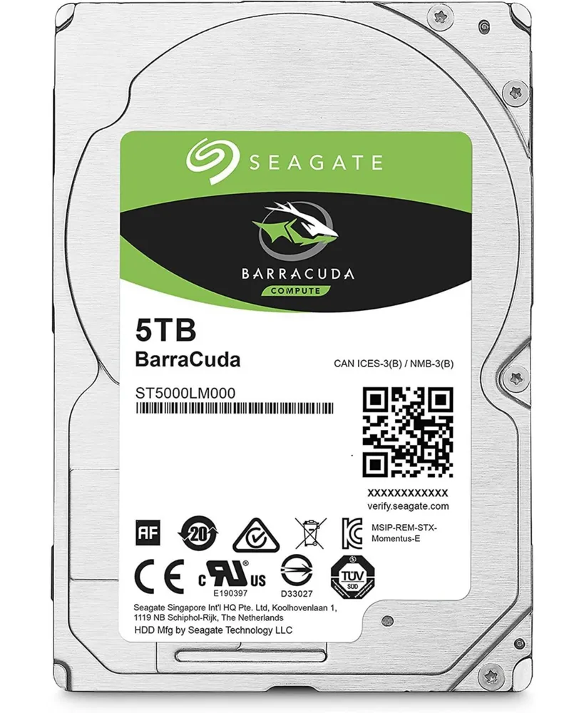 Seagate ST5000LM000 2.5 in. 5TB Mobile Barracuda Sata Hard Drive 128MB- 5400 Rpm