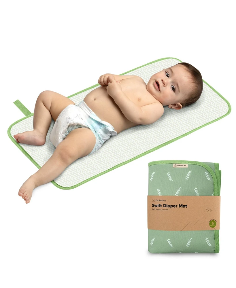 KeaBabies Swift Diaper Changing Pad, Portable Waterproof Pad for Baby, Travel Bag