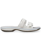 Clarks Women's Cloudsteppers Breeze Piper Comfort Slide Sandals
