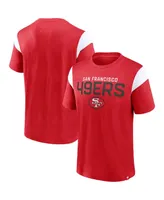 Men's Fanatics Scarlet San Francisco 49ers Home Stretch Team T-shirt