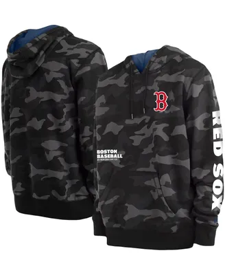 Men's New Era Black Boston Red Sox Camo Pullover Hoodie