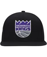 Men's Mitchell & Ness Black Sacramento Kings Side Core 2.0 Snapback Hat