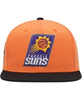 Men's Mitchell & Ness Orange, Black Phoenix Suns Side Core 2.0 Snapback Hat
