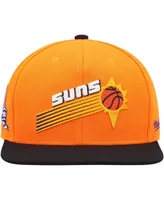 Men's Mitchell & Ness Orange, Black Phoenix Suns Hardwood Classics 40th Anniversary Team Side Fitted Hat