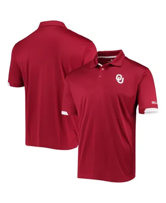 Men's Colosseum Crimson Oklahoma Sooners Santry Polo Shirt