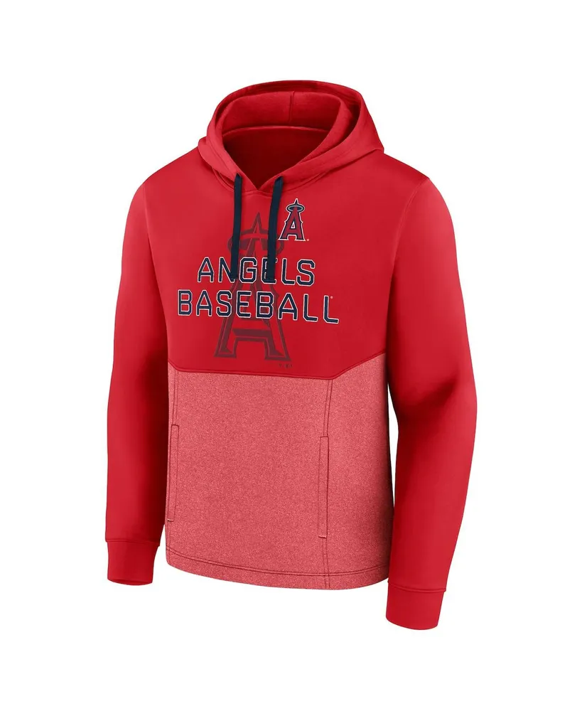 Men's Fanatics Red Los Angeles Angels Call the Shots Pullover Hoodie