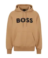 Boss by Hugo Boss Men's Cotton Oversized-Fit Hoodie with Logo Applique