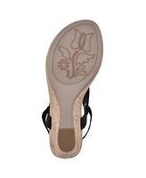 White Mountain Women's All Good Thong Wedge Sandals