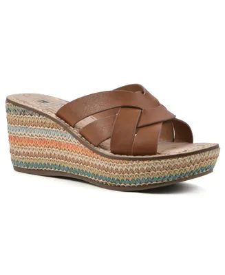 White Mountain Women's Samwell Wedge Sandals