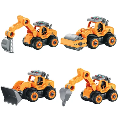 Usa Toyz Lil Builders Rc Truck Building Toys for Kids - 4 in 1