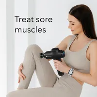 Dartwood Deep Tissue Massage Gun - Quiet & Portable for Treating Muscle Soreness (Black)