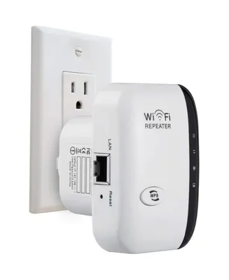 Dartwood WiFi Extender and Booster - Range Repeater with Coverage up to 1000 sq.ft and 10 Devices - For Wi-Fi 2.4GHz and Up to 300 Mbps