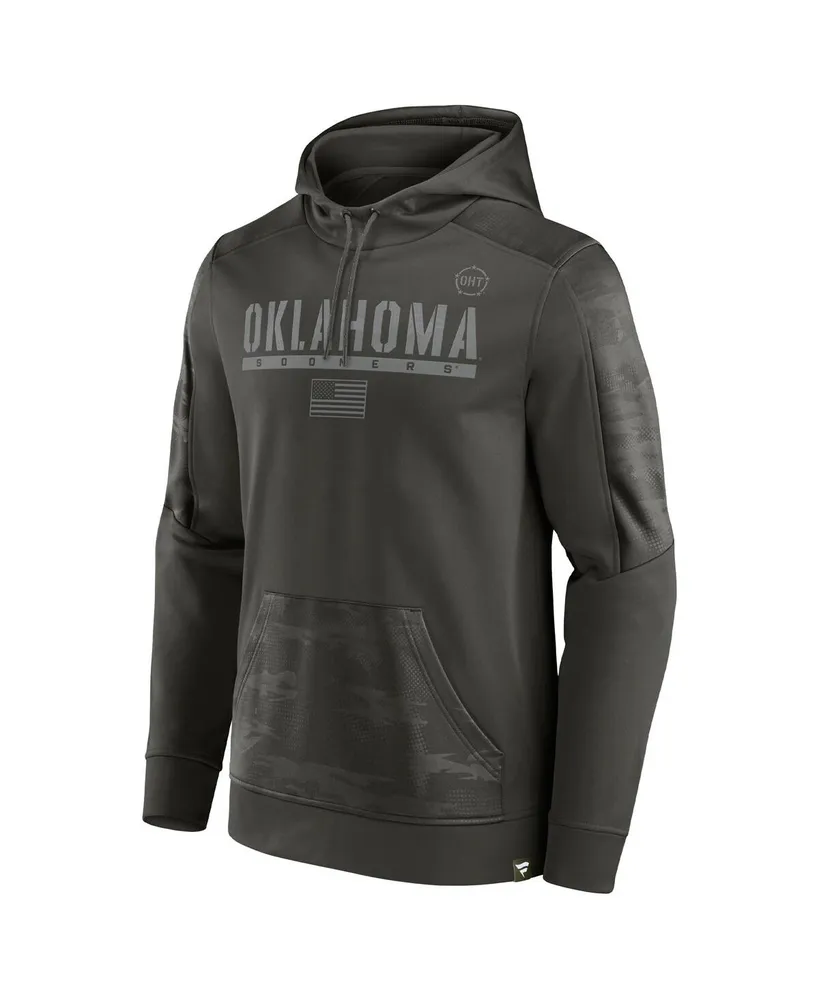Men's Fanatics Olive Oklahoma Sooners Oht Military-Inspired Appreciation Guardian Pullover Hoodie