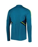 Men's adidas Teal Juventus Team Training Aeroready Quarter-Zip Top