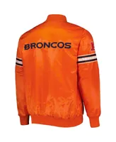 Men's Starter Orange Denver Broncos The Pick and Roll Full-Snap Jacket