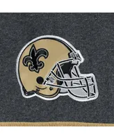 Men's Starter Black, Heather Gray New Orleans Saints Extreme Pullover Hoodie