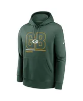 Men's Nike Green Green Bay Packers City Code Club Fleece Pullover Hoodie