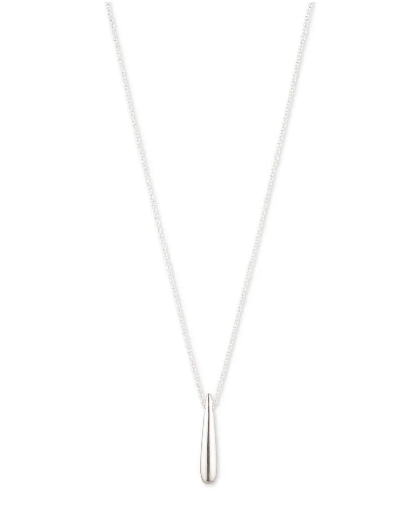 Lauren Ralph Lauren Teardrop Pendant Necklace in Sterling Silver