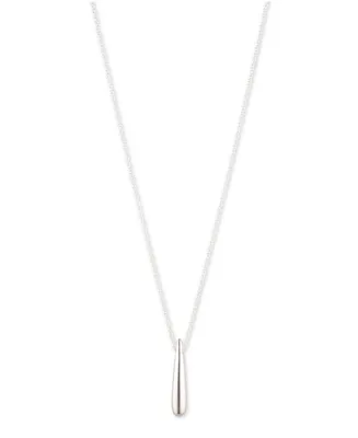 Lauren Ralph Lauren Teardrop Pendant Necklace in Sterling Silver