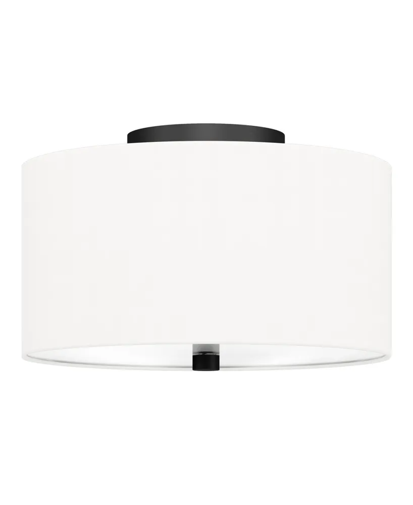 Ellis 12" Flush Mount with Fabric Shade