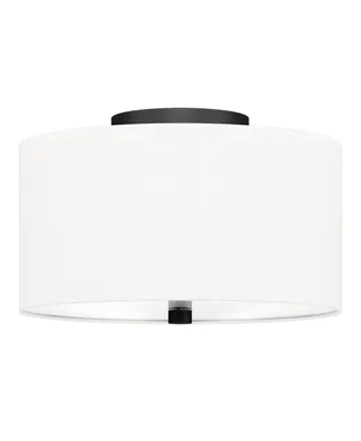 Ellis 12" Flush Mount with Fabric Shade