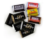 105 pcs 50th Birthday Party Candy Hershey's Chocolate Mix (1.75 lb) - Assorted Pre