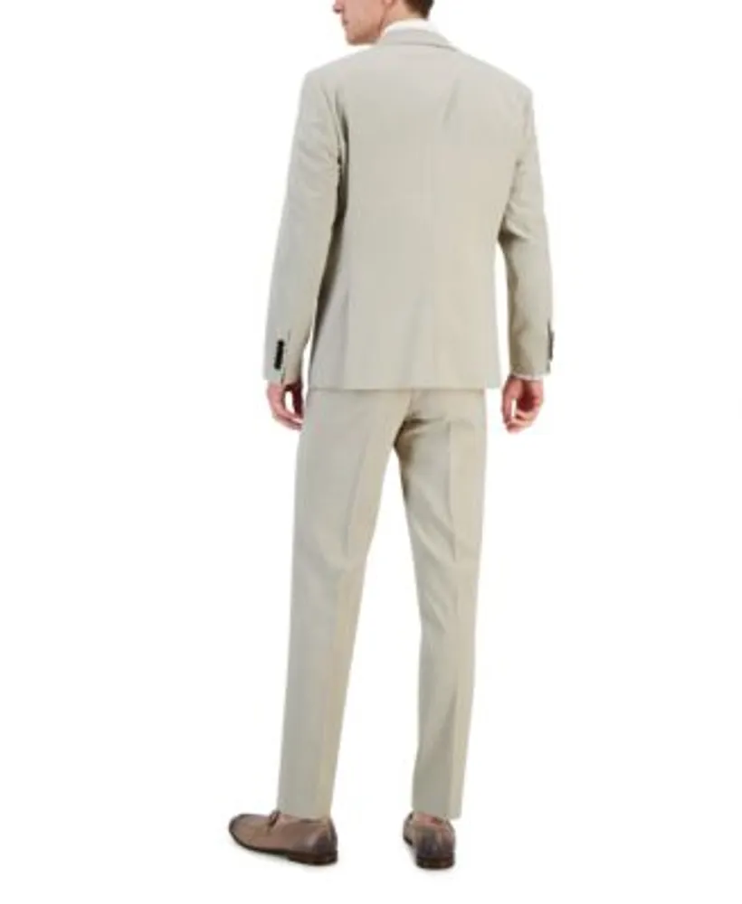 Hugo By Hugo Boss Mens Modern Fit Superflex Tan Suit Separates