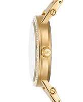 Michael Kors Women's Corey Three-Hand Gold-Tone Alloy Watch 38mm