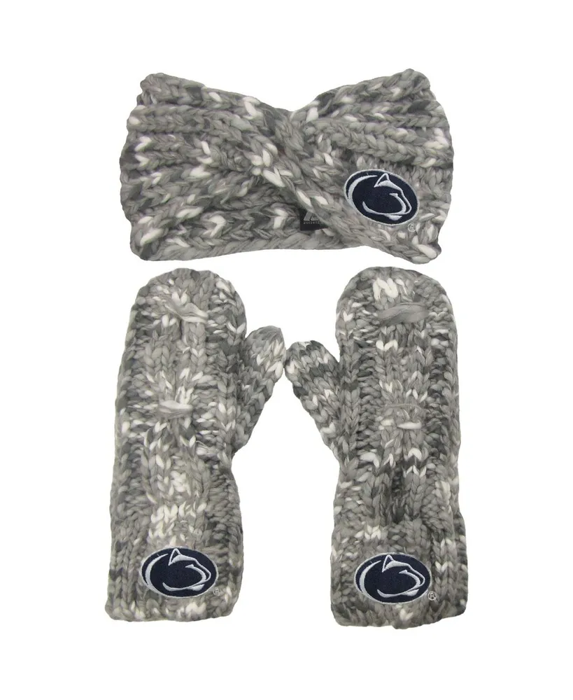 Women's ZooZatz Penn State Nittany Lions Logo Marled Headband and Mitten Set