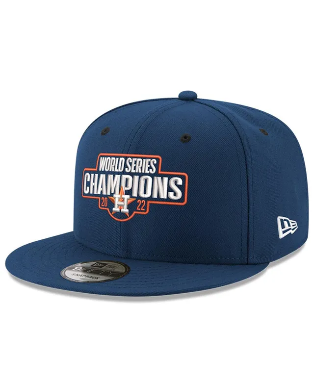 Men's New Era Navy Houston Astros 2022 World Series Champions Side Patch 9FORTY Adjustable Hat