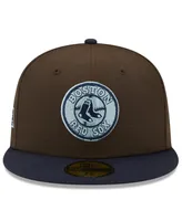 Men's New Era Brown, Navy Boston Red Sox 2007 World Series Walnut 9FIFTY Fitted Hat