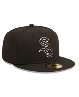 Men's New Era Chicago White Sox Black on Dub 59FIFTY Fitted Hat