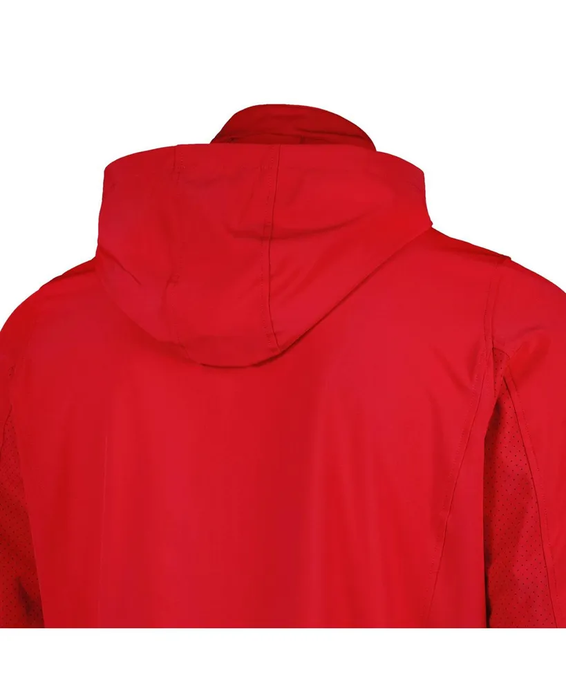 Men's Under Armour Red Wisconsin Badgers Squad 3.0 Full-Zip Jacket