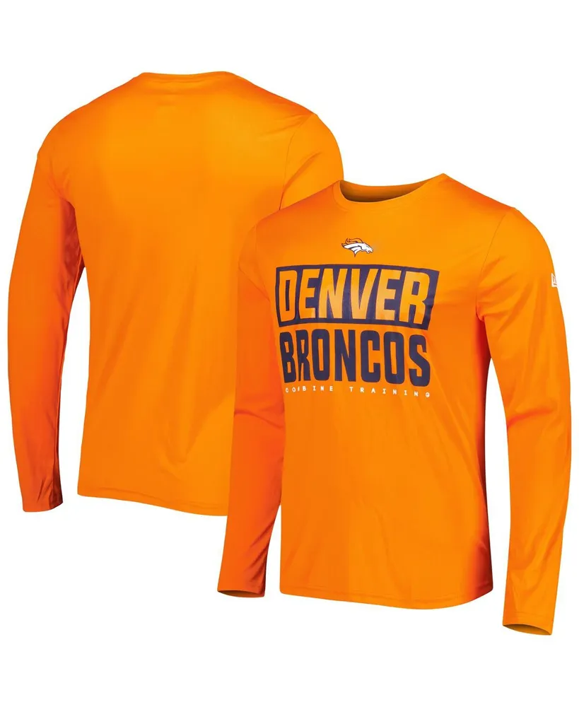 Men's New Era Orange Denver Broncos Combine Authentic Offsides Long Sleeve T-shirt