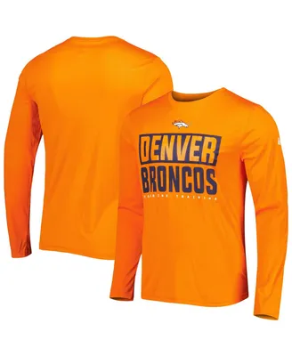 Men's New Era Orange Denver Broncos Combine Authentic Offsides Long Sleeve T-shirt