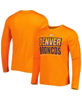 Men's New Era Orange Denver Broncos Combine Authentic Offsides Long Sleeve T-shirt