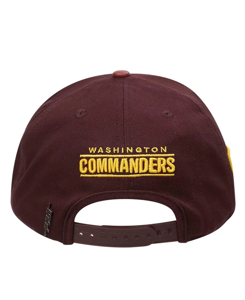 Men's Pro Standard Burgundy Washington Commanders Script Wordmark Snapback Hat