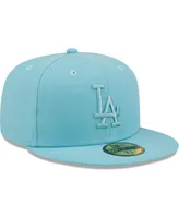 Men's New Era Light Blue Los Angeles Dodgers Color Pack 59FIFTY Fitted Hat