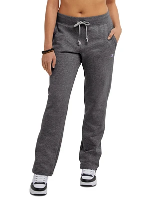 Champion Women's Powerblend Fleece Straight Leg Sweatpants