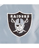 Women's Tommy Hilfiger White, Silver Las Vegas Raiders Staci Half-Zip Hoodie Windbreaker Jacket