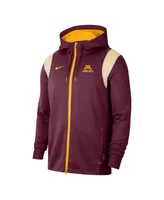 Men's Nike Maroon Minnesota Golden Gophers Sideline Performance Full-Zip Hoodie