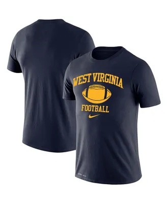 Men's Nike Navy West Virginia Mountaineers Retro Football Lockup Legend Performance T-shirt