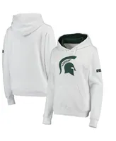 Women's White Michigan State Spartans Big Logo Pullover Sweatshirt